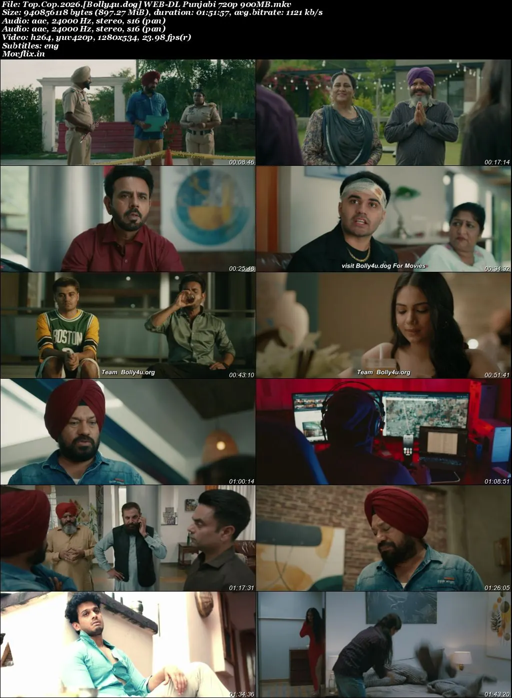 Top Cop 2026 WEB-DL Punjabi Full Movie Download 1080p  720p  480p