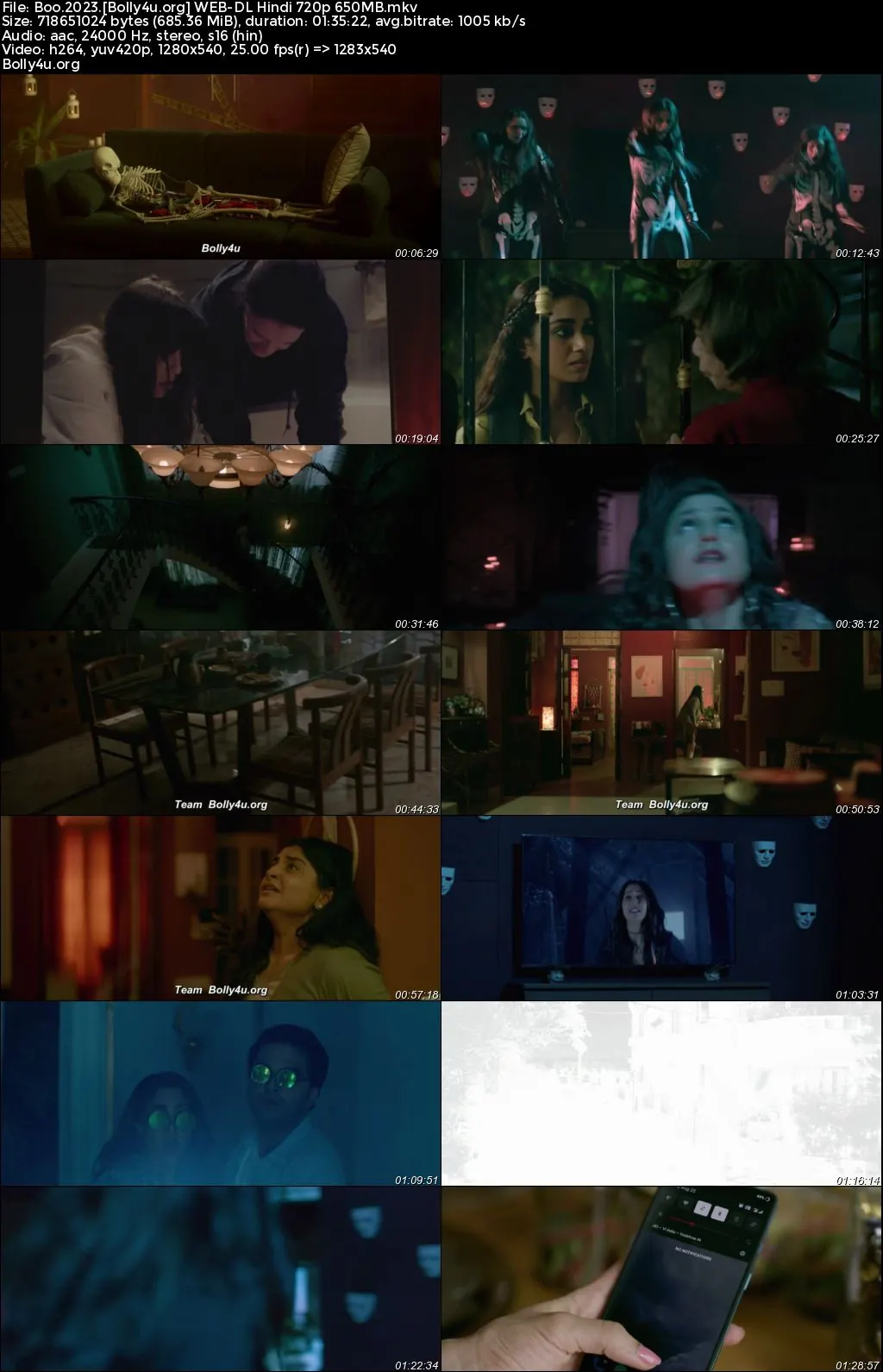 Boo 2023 WEB-DL Hindi Full Movie Download 1080p  720p  480p