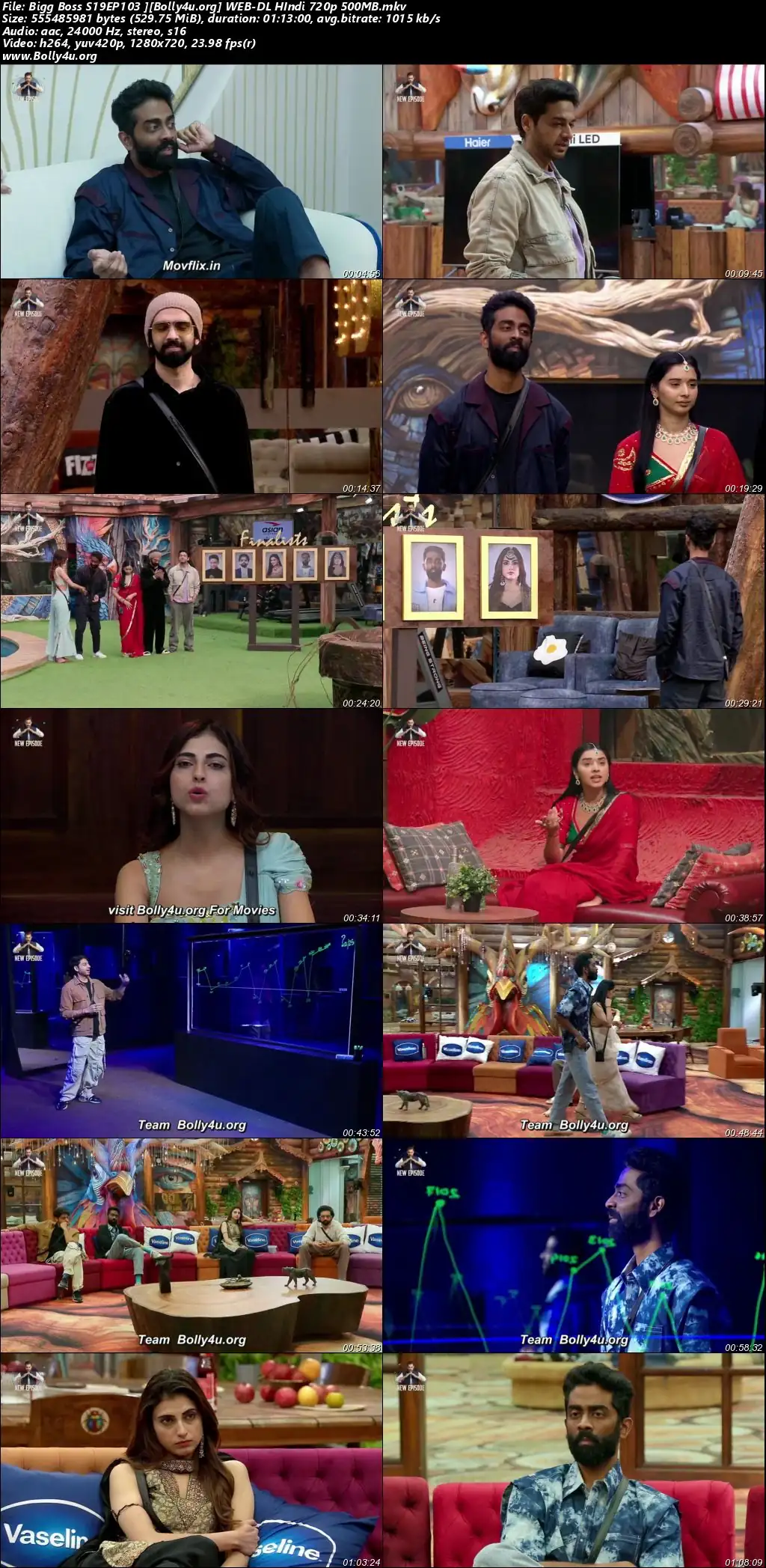 Bigg Boss 2025 WEB-DL Hindi S19EP103 Download 720p  480p
