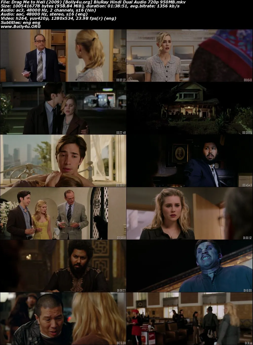 Drag Me to Hell 2009 BluRay Hindi Dual Audio Full Movie Download 720p  480p