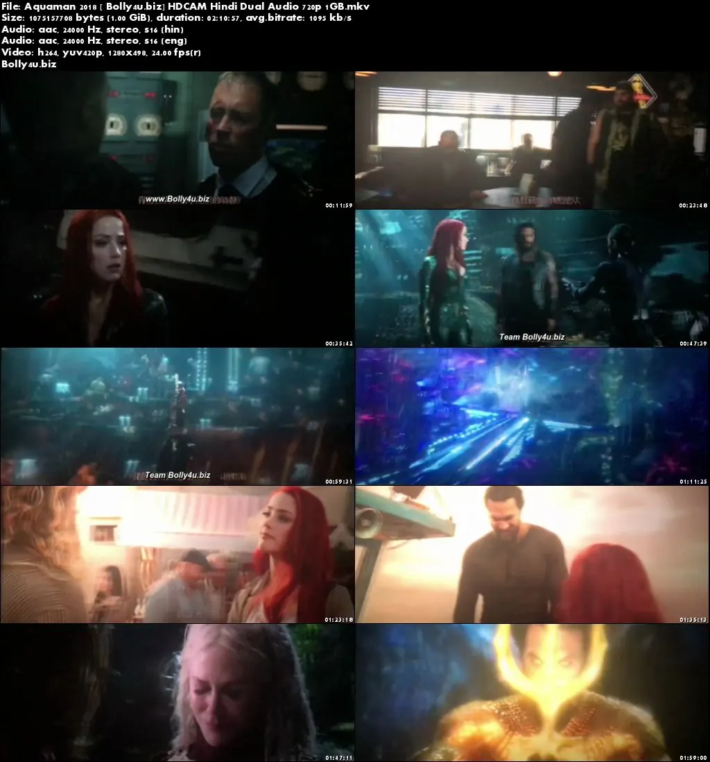 Aquaman 2018 HDCAM 1Gb Hindi Dual Audio 720p Download