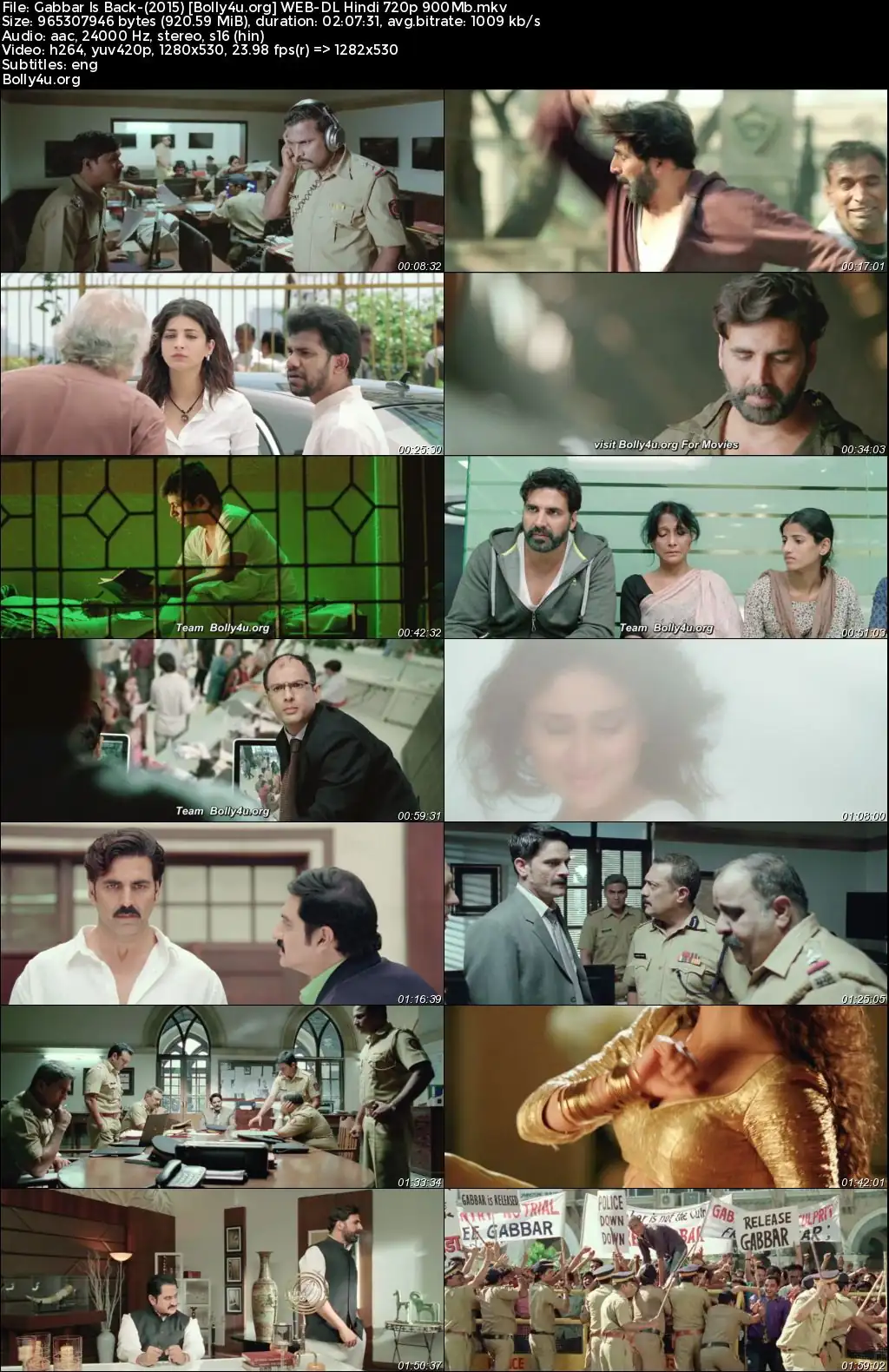 Gabbar is Back 2015 WEB-DL Full Hindi Movie Download 1080p  720p  480p