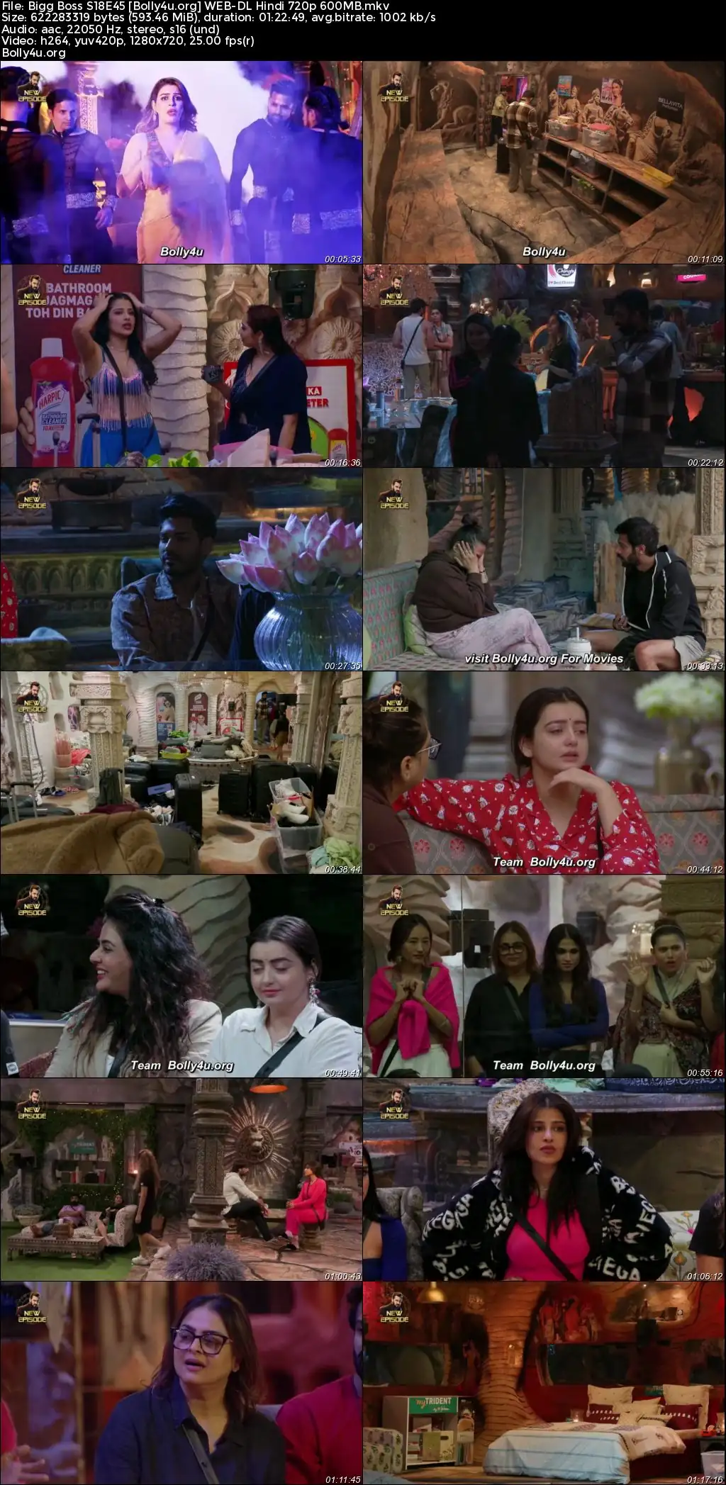Bigg Boss 2024 WEB-DL Hindi S18E45 Download 720p  480p