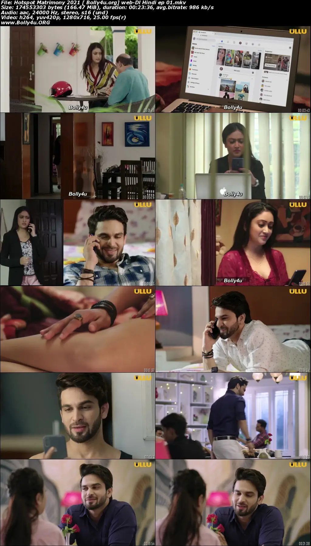 Hotspot Matrimony 2021 WEB-DL 300MB Hindi ULLU 720p Download