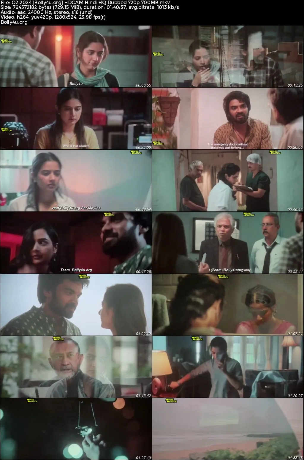 O2 2024 HDCAM Hindi HQ Dubbed Full Movie Download 1080p  720p  480p