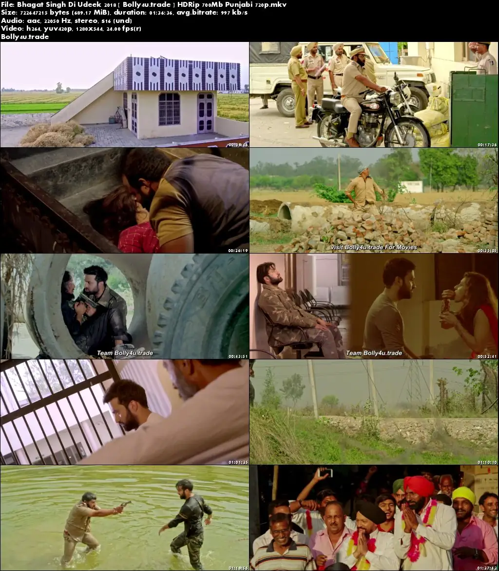 Bhagat Singh Di Udeek 2018 HDRip 300Mb Full Punjabi Movie Download 480p