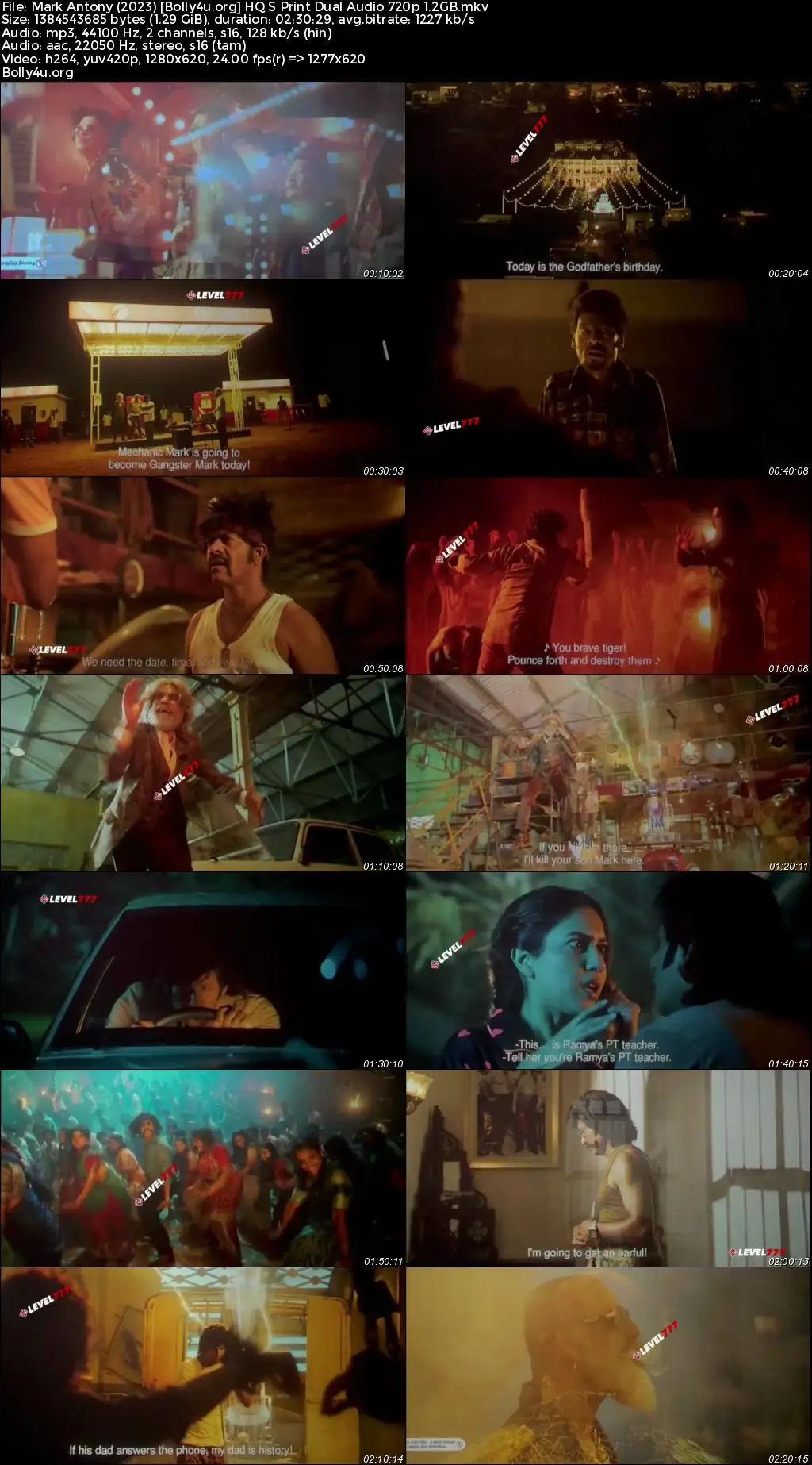 Mark Antony 2023 HQ S Print Hindi Dual Audio Full Movie Download 1080p  720p  480p