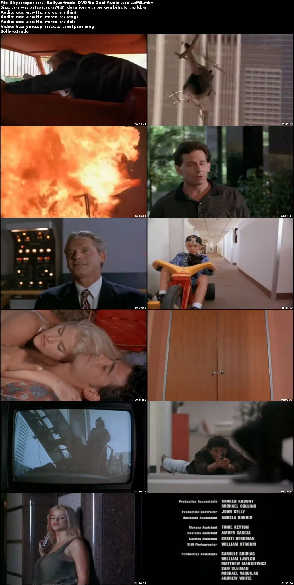  Skyscraper 1996 DVDRip 550MB Hindi Dual Audio 720p Download