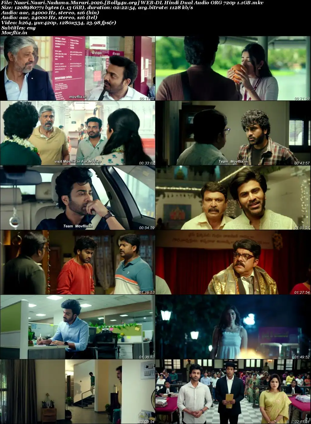 Nari Nari Naduma Murari 2026 WEB-DL UNCUT Hindi Dual Audio ORG Full Movie Download 1080p  720p  480p