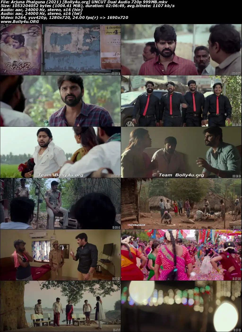 Arjuna Phalguna 2021 WEB-DL Hindi Dual Audio ORG 720p 480p Download