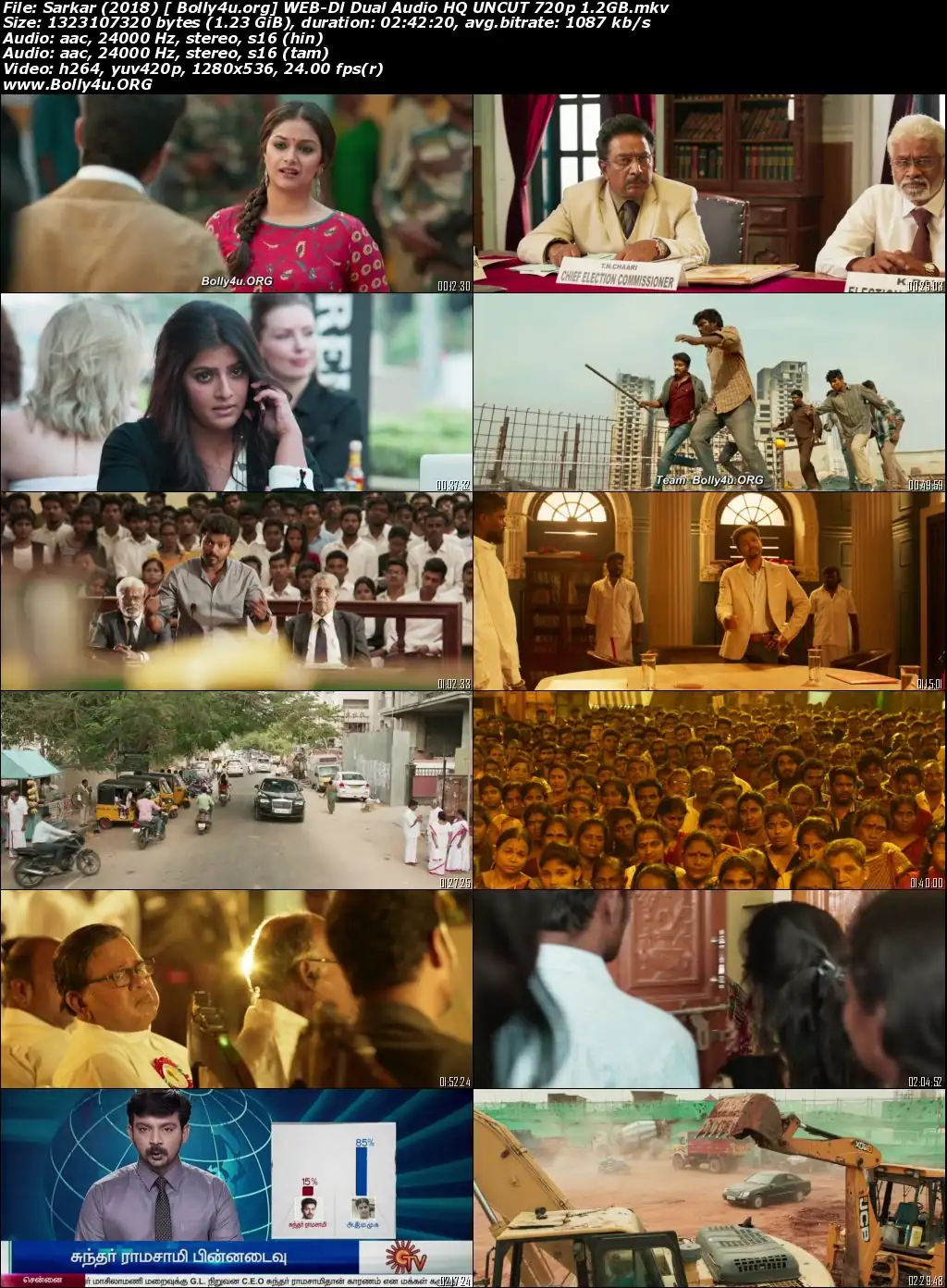 Sarkar 2018 WEB-DL 500Mb Hindi HQ Dual Audio 480p Download