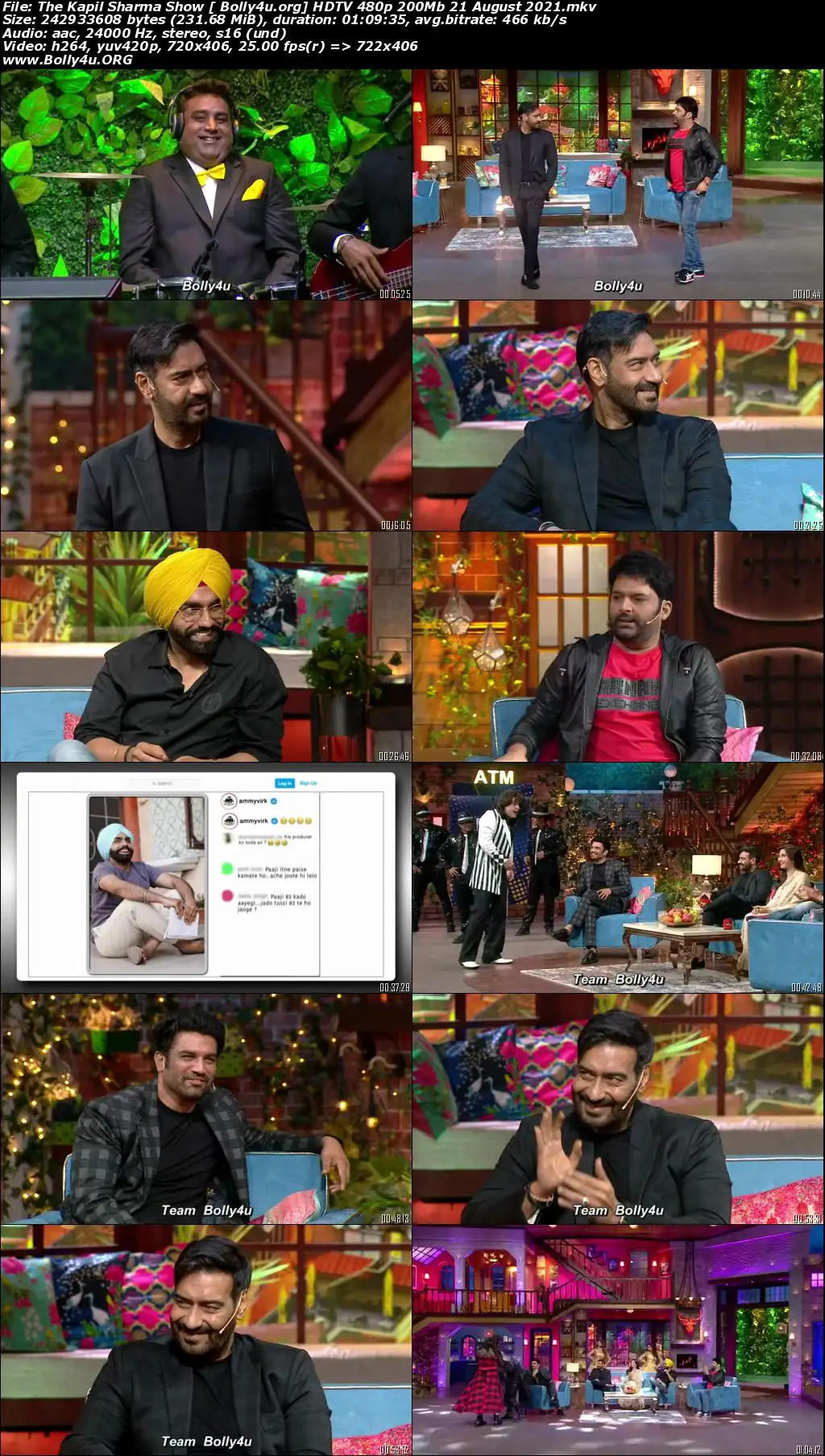 The Kapil Sharma Show HDTV 480p 200Mb 21 August 2021 Download