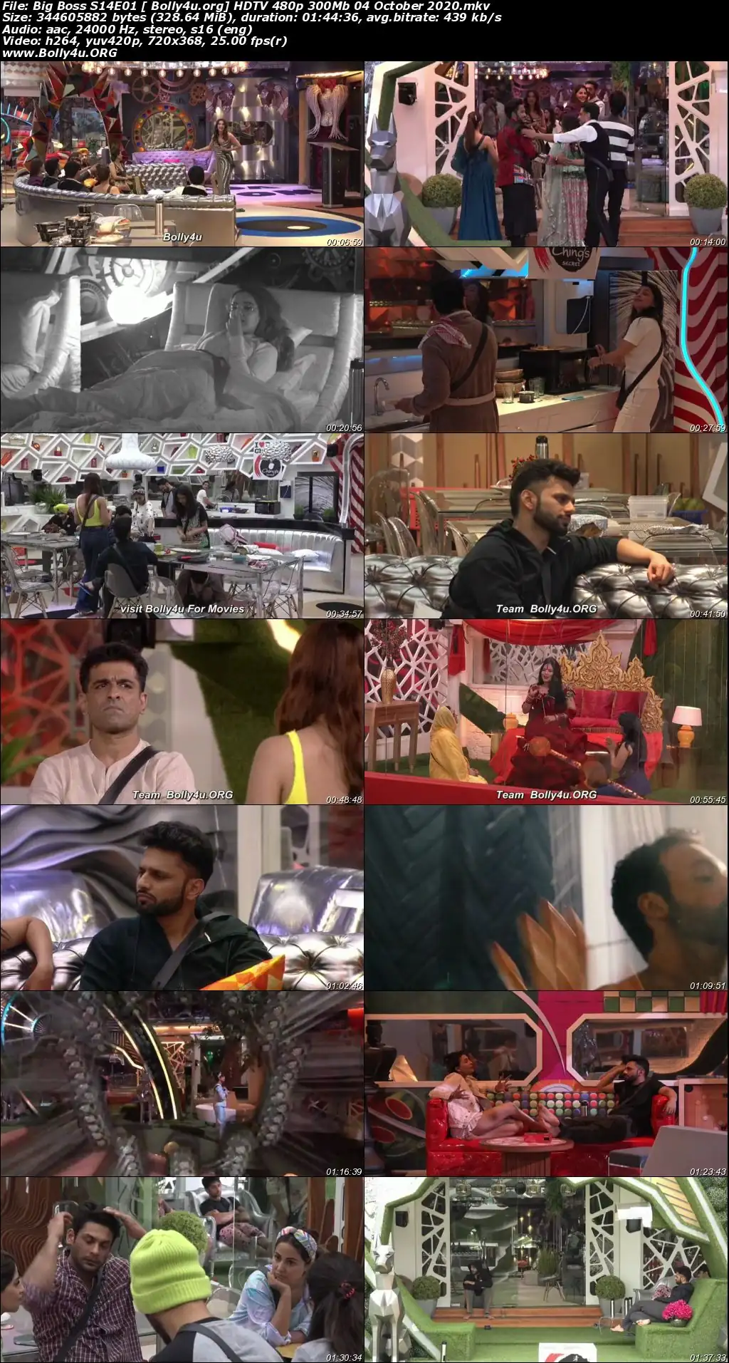 Big Boss S14E01 HDTV 480p 300Mb 04 October 2020 Download