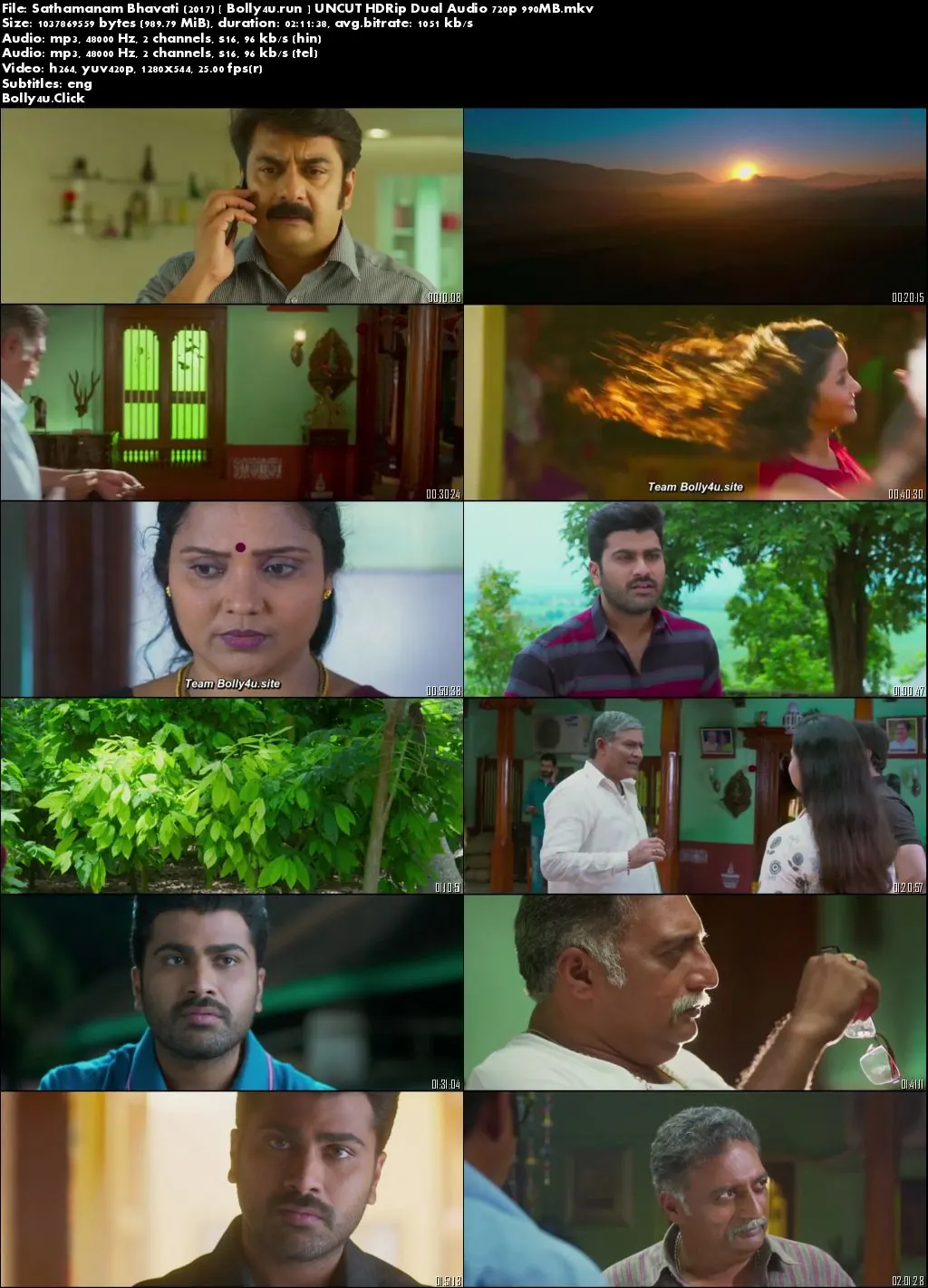 Sathamanam Bhavati 2017 HDRip 400MB UNCUT Hindi Dual Audio 480p Download Sathamanam Bhavati 2017 HDRip 400MB UNCUT Hindi Dual Audio 480p Download