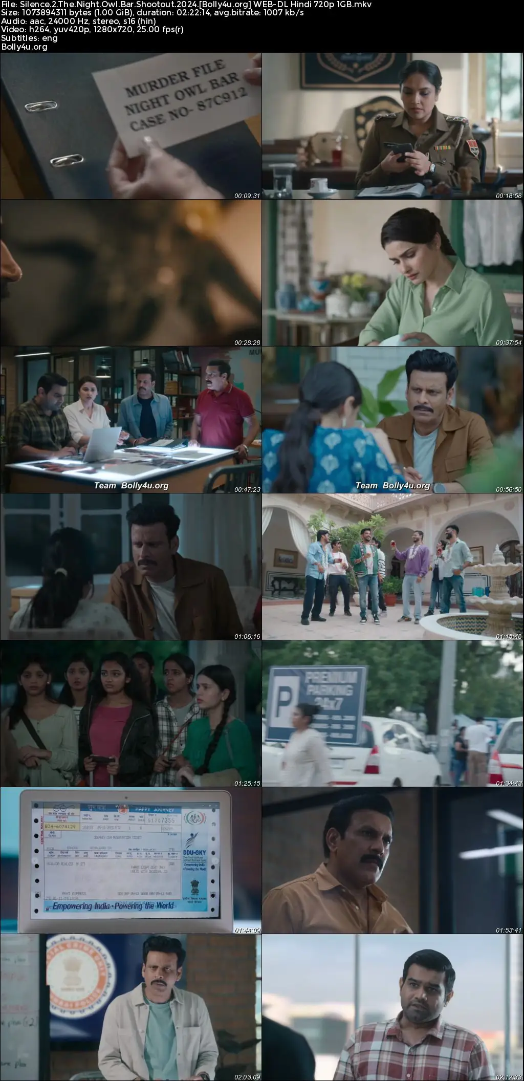 Silence 2 The Night Owl Bar Shootout 2024 WEB-DL Hindi Full Movie Download 1080p  720p  480p