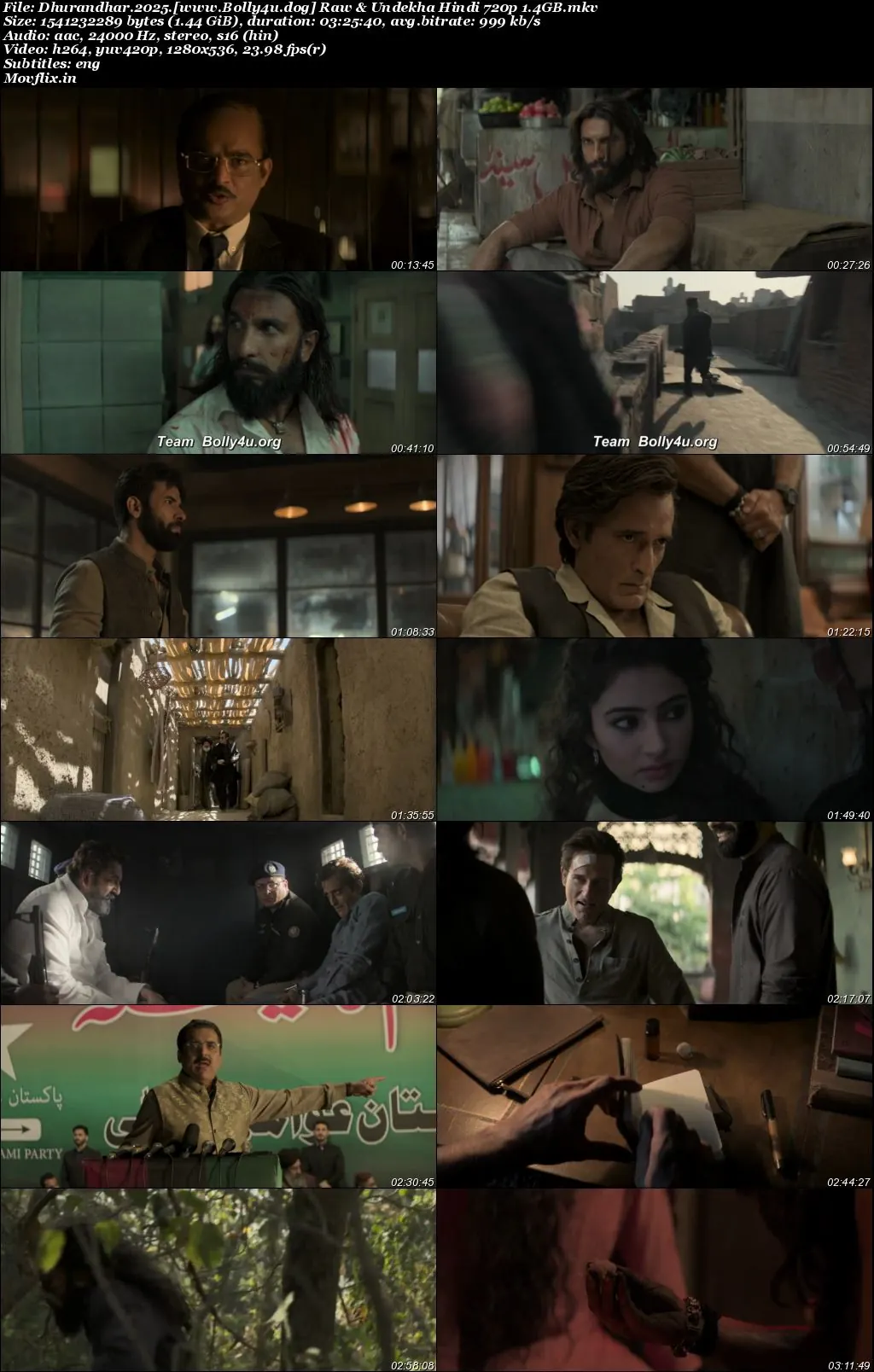 Dhurandhar 2025 Uncensored WEB-DL Hindi Full Movie Download 1080p  720p  480p