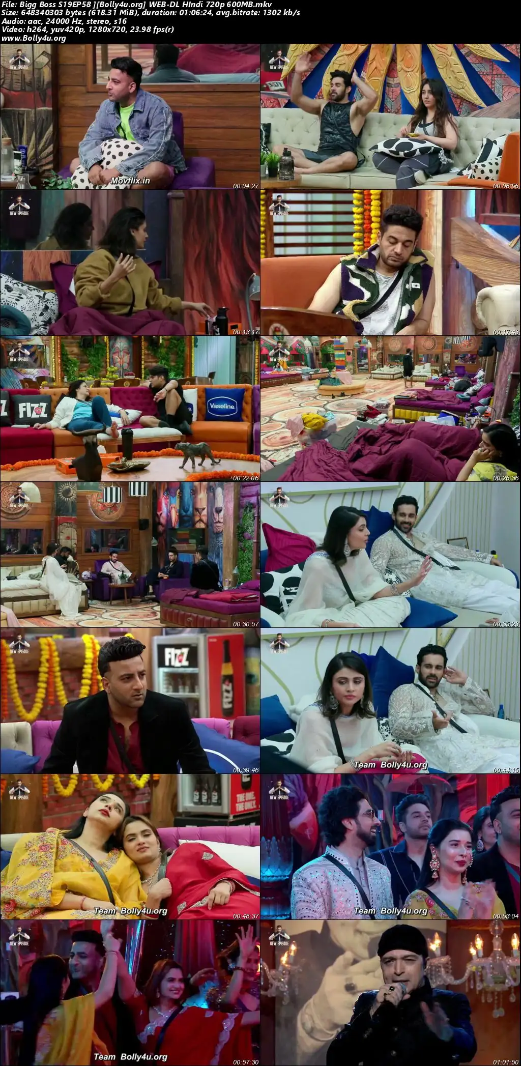 Bigg Boss 2025 WEB-DL Hindi S19EP58 Download 720p  480p