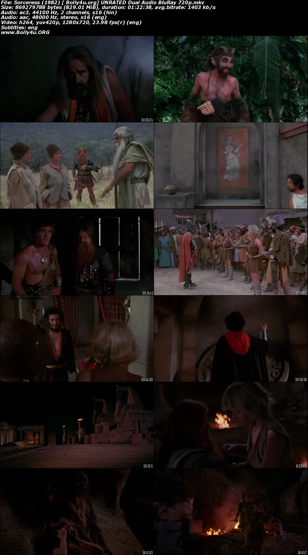 Sorceress 1982 BluRay 300MB UNRATED Hindi Dual Audio 480p Download