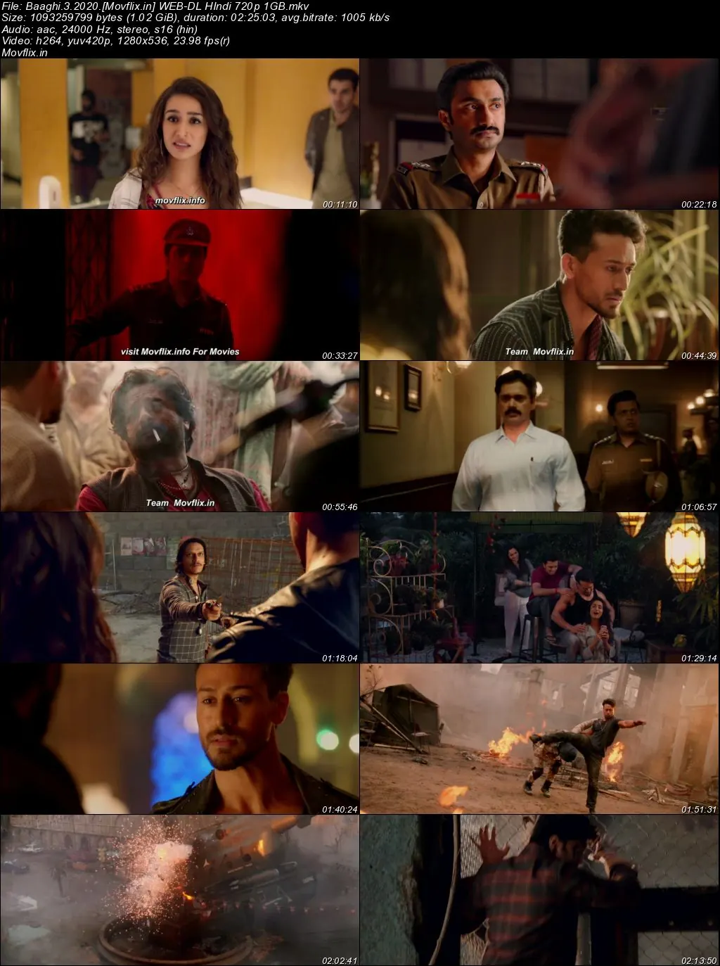 Baaghi 3 2020 WEB-DL Hindi Full Movie Download 1080p  720p  480p