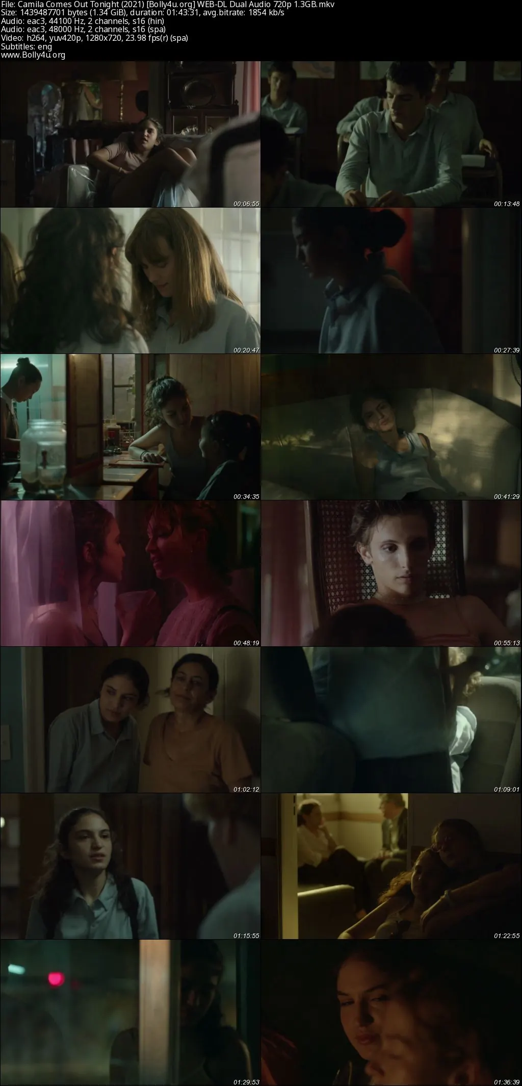 Camila Comes Out Tonight 2021 WEB-DL UNRATED Hindi Dual Audio Full Movie Download 720p  480p