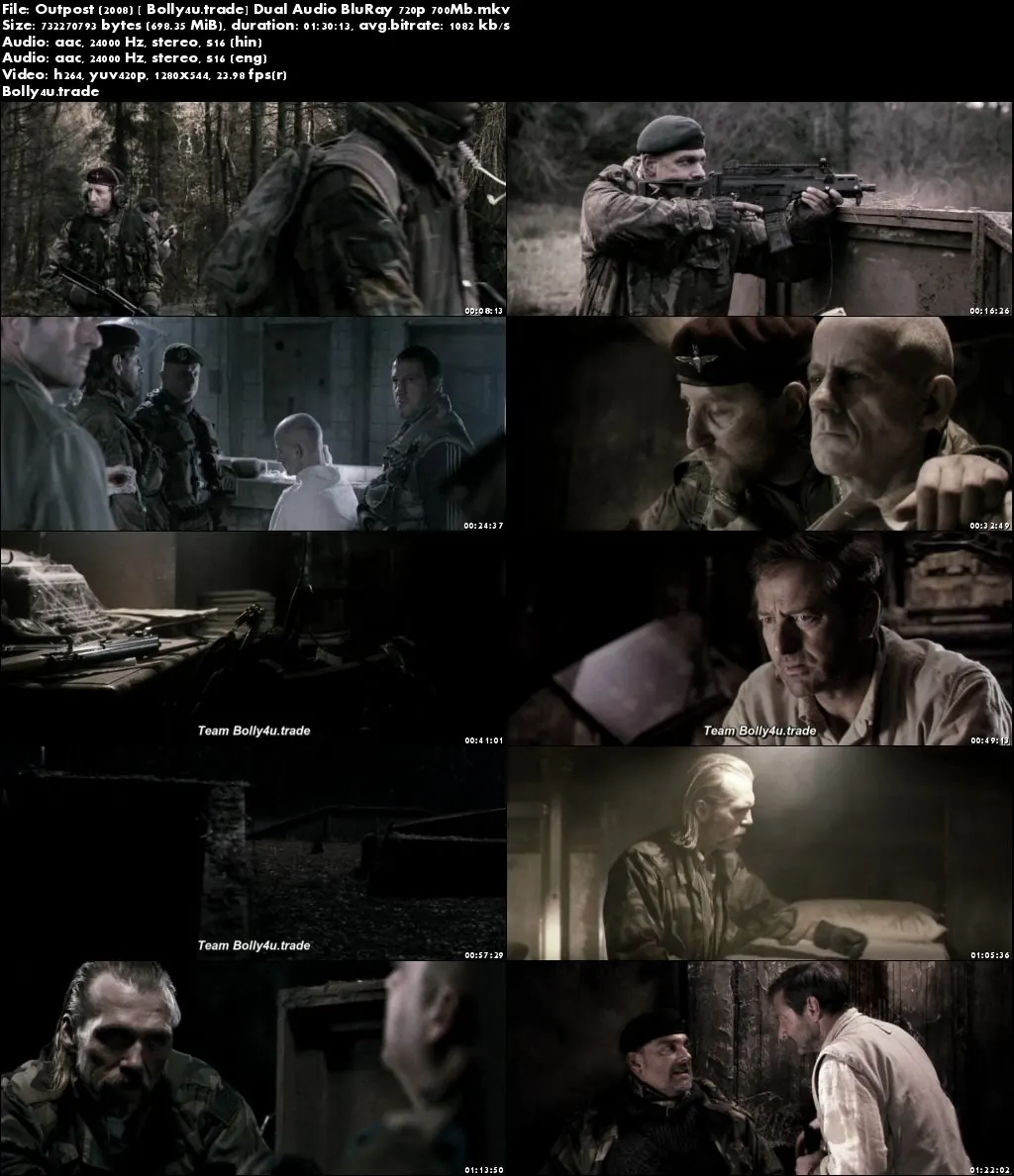 Outpost 2008 BluRay 700MB Hindi Dubbed Dual Audio 720p Download