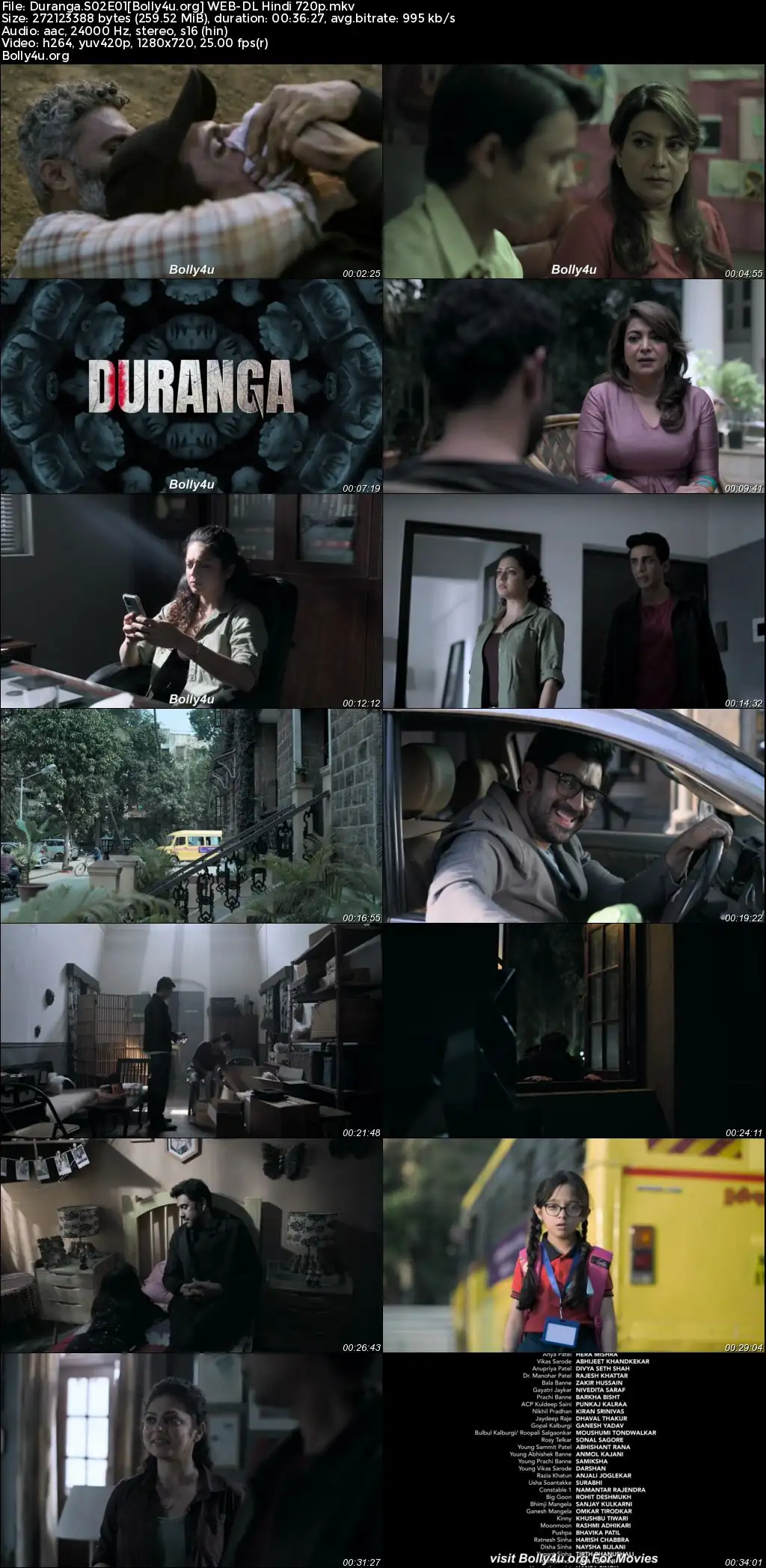Duranga 2023 WEB-DL Hindi S02 Complete Download 720p  480p