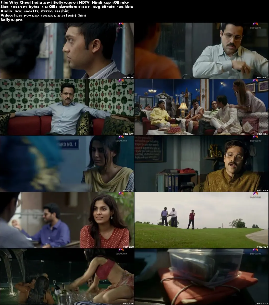 Why Cheat India 2019 HDTV 1GB Hindi 720p Download