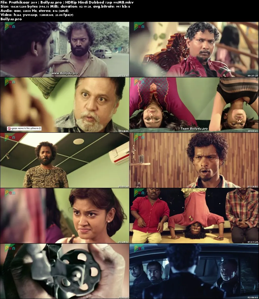 Prathikaar 2019 HDRip 400Mb Hindi Dubbed 480p Download