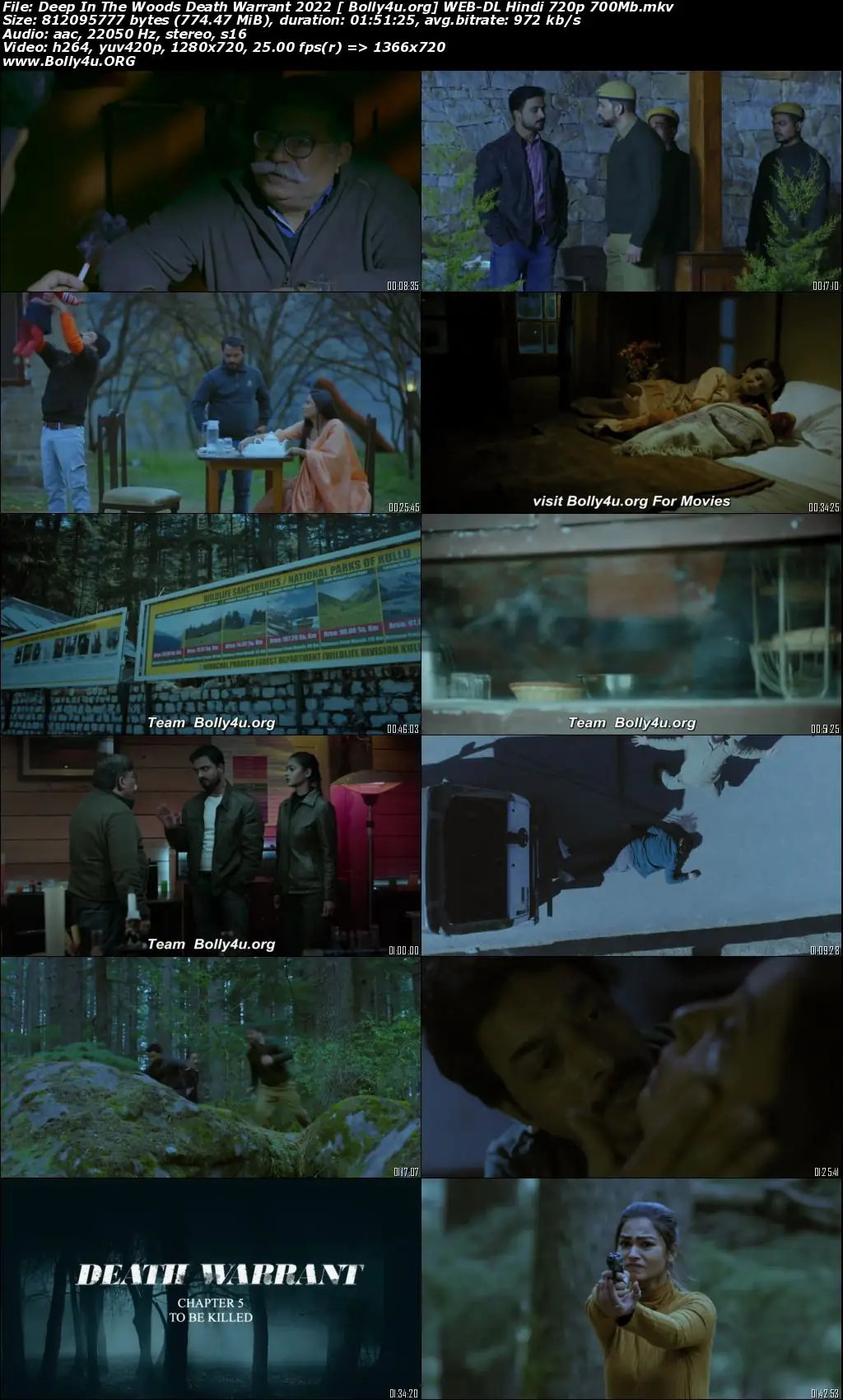 Deep In The Woods Death Warrant 2022 WEB-DL Hindi S01 Download 720p  480p