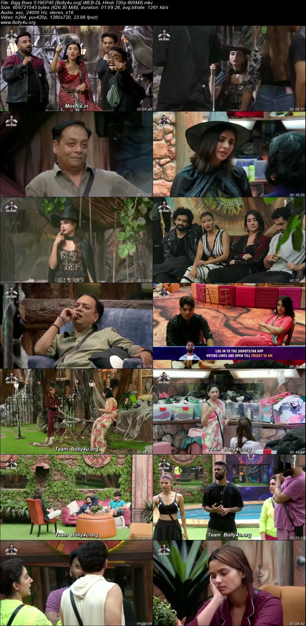 Bigg Boss 2025 WEB-DL Hindi S19EP45 Download 720p  480p