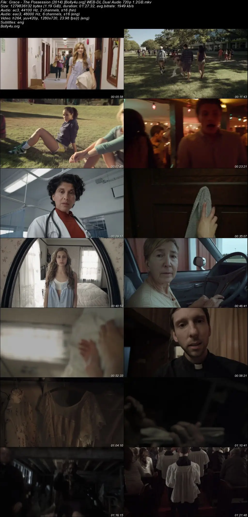 Grace The Possession 2014 WEB-DL Hindi Dual Audio Full Movie Download 720p  480p