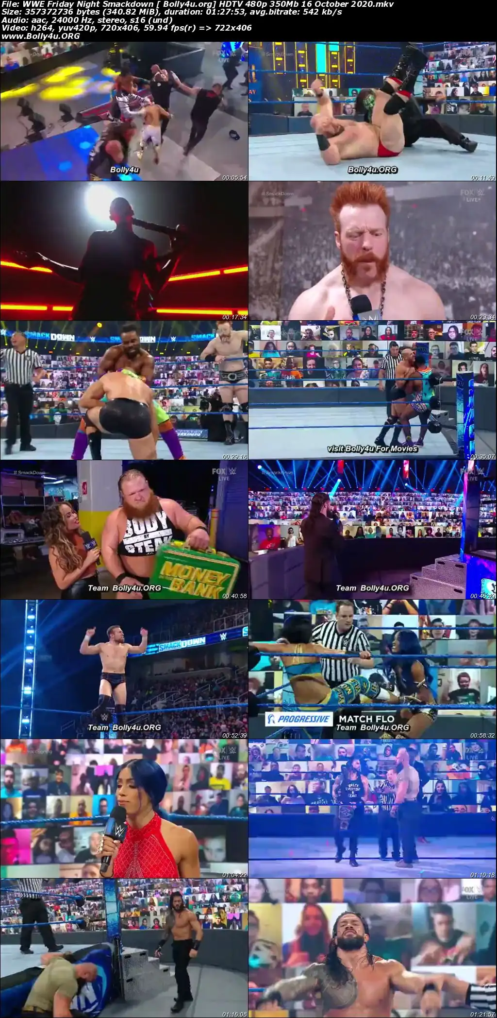 WWE Friday Night Smackdown HDTV 480p 350Mb 16 October 2020 Download WWE Friday Night Smackdown HDTV 480p 350Mb 16 October 2020 Download