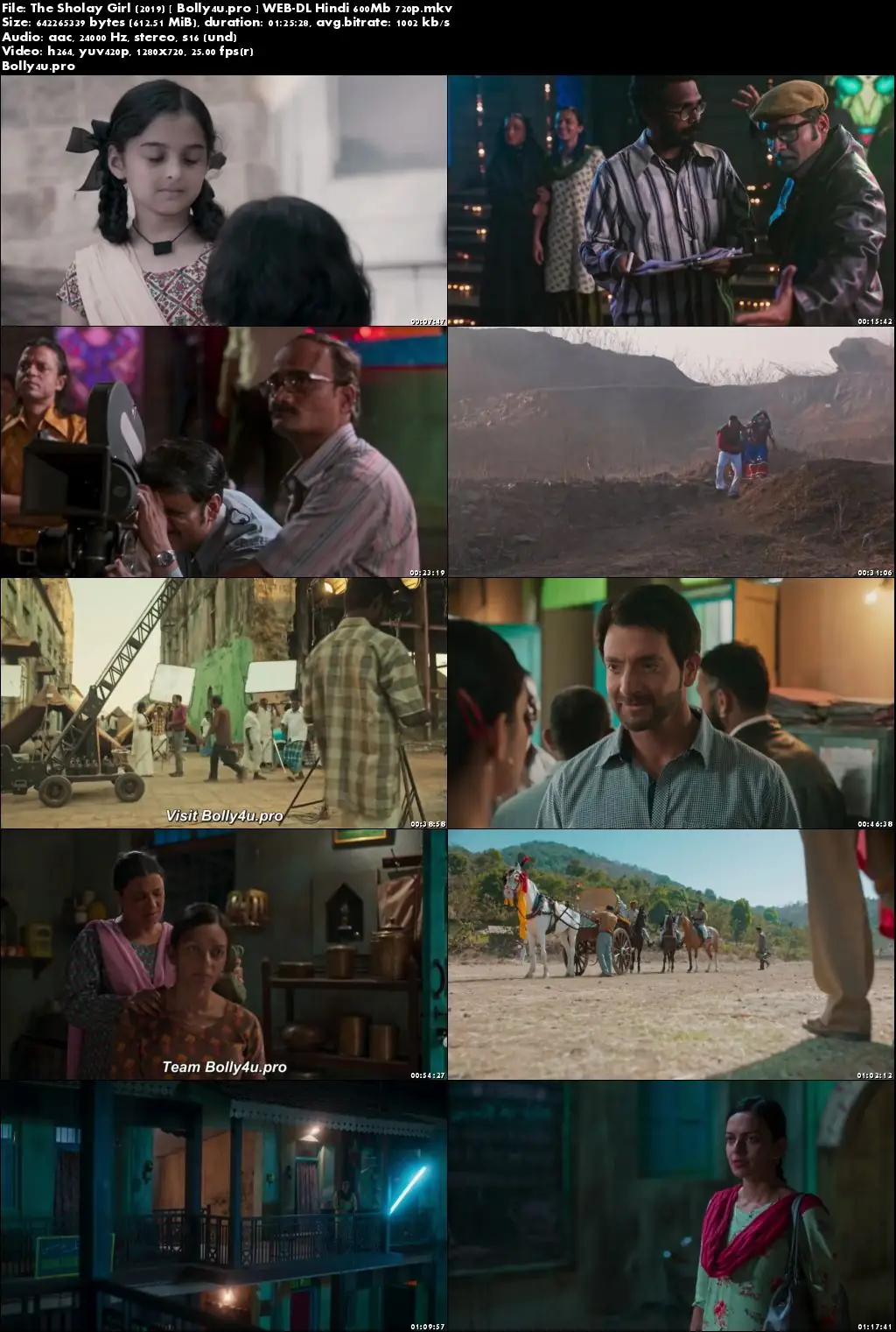 The Sholay Girl 2019 WEB-DL 600Mb Hindi 720p x264 Download
