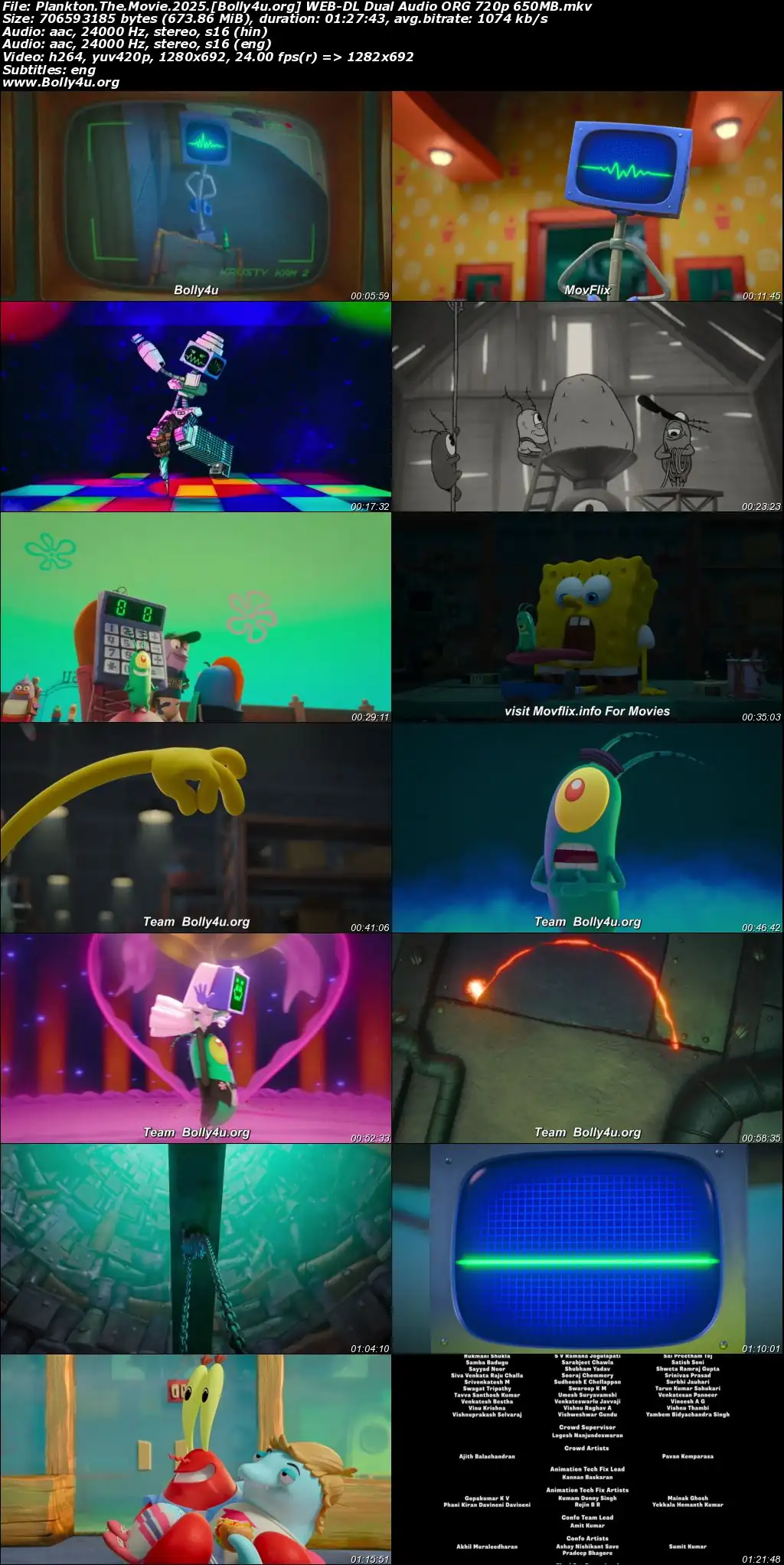 Plankton The Movie 2025 WEB-DL Hindi Dual Audio ORG Full Movie Download 1080p  720p  480p