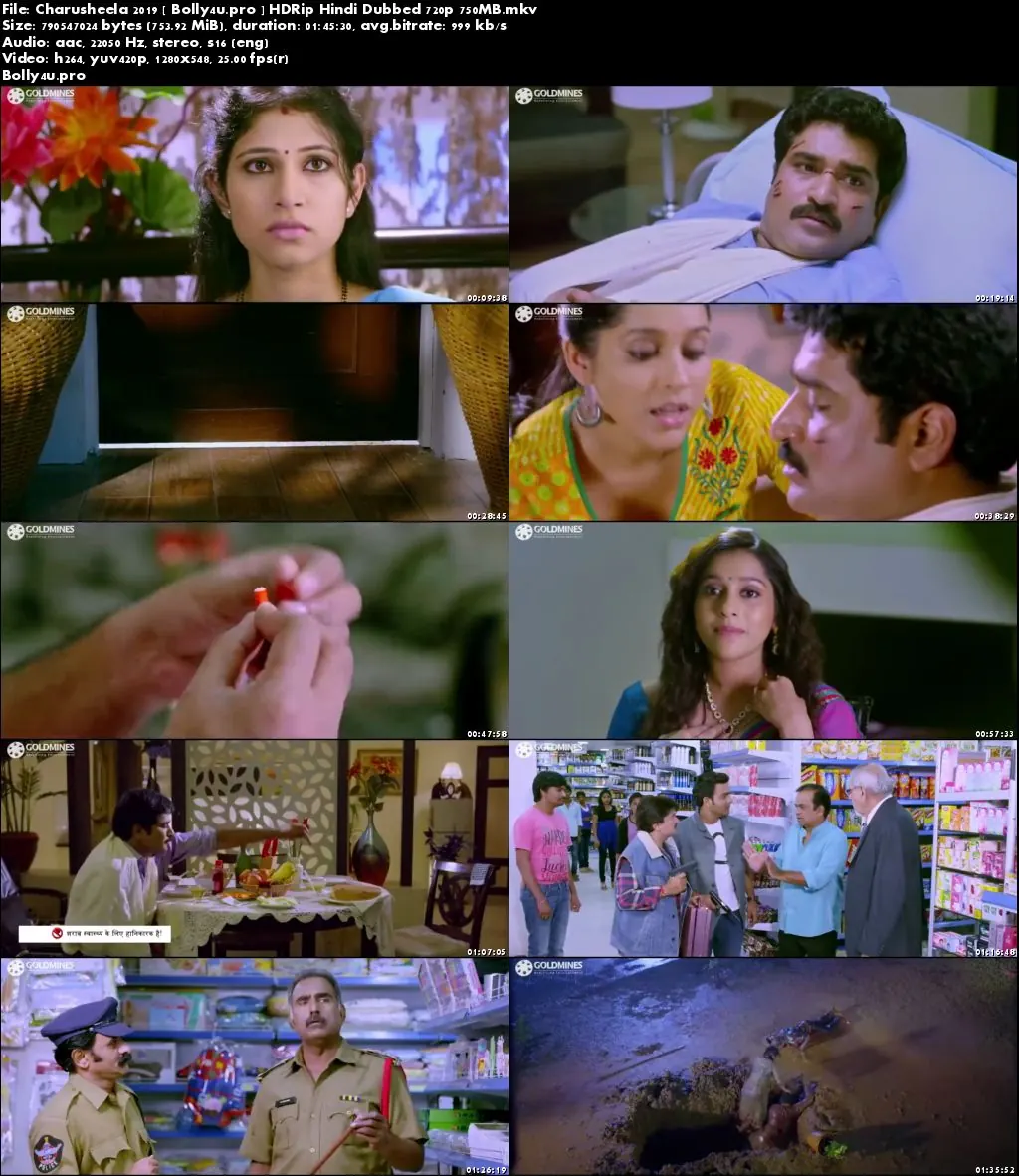 Charusheela 2019 HDRip 750MB Hindi Dubbed 720p Download