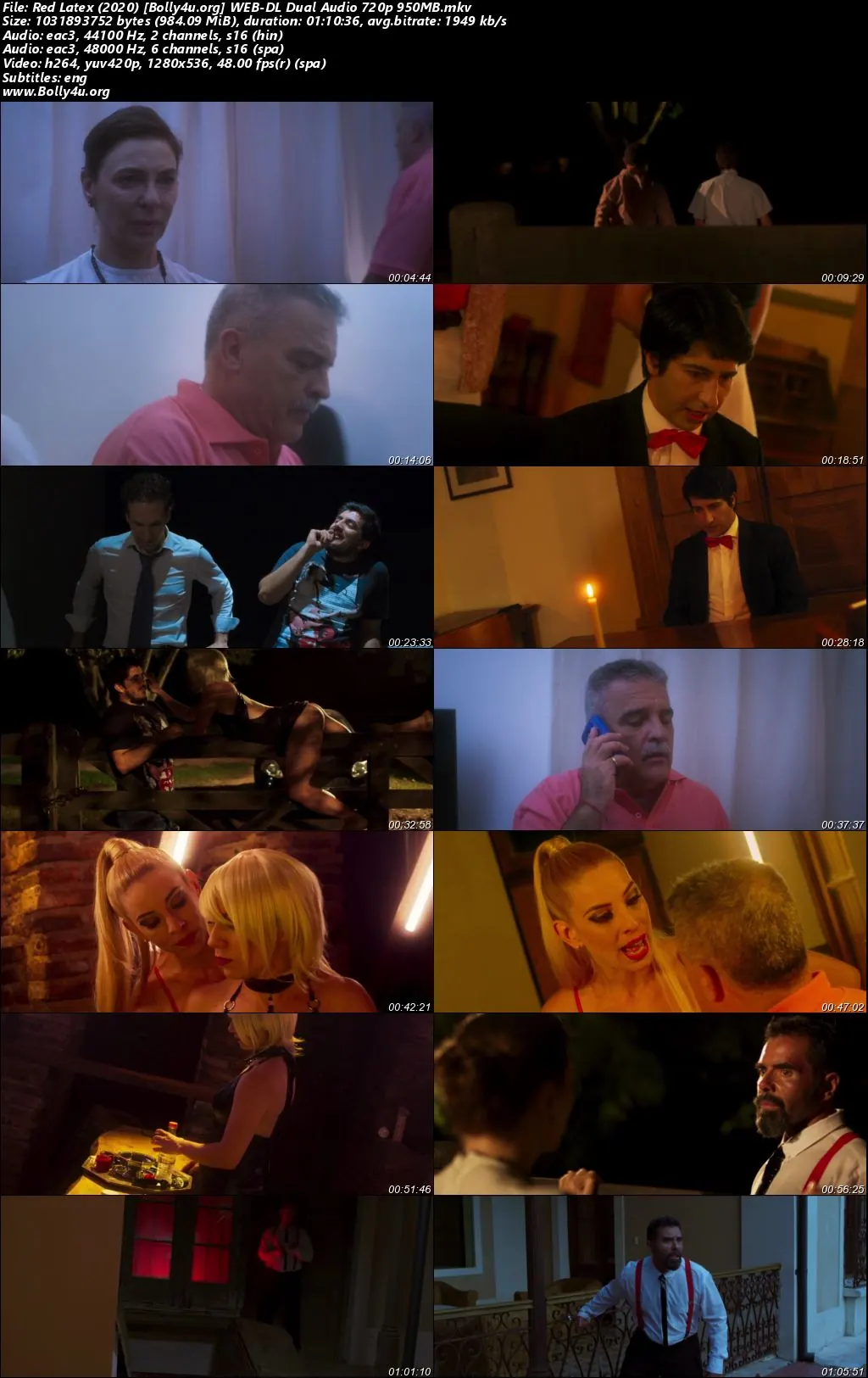 Red Latex 2020 WEB-DL Hindi Dual Audio Full Movie Download 720p  480p