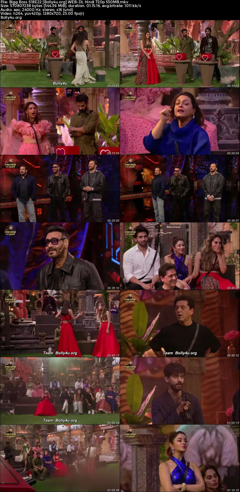 Bigg Boss 2024 WEB-DL Hindi S18E22 Download 720p  480p