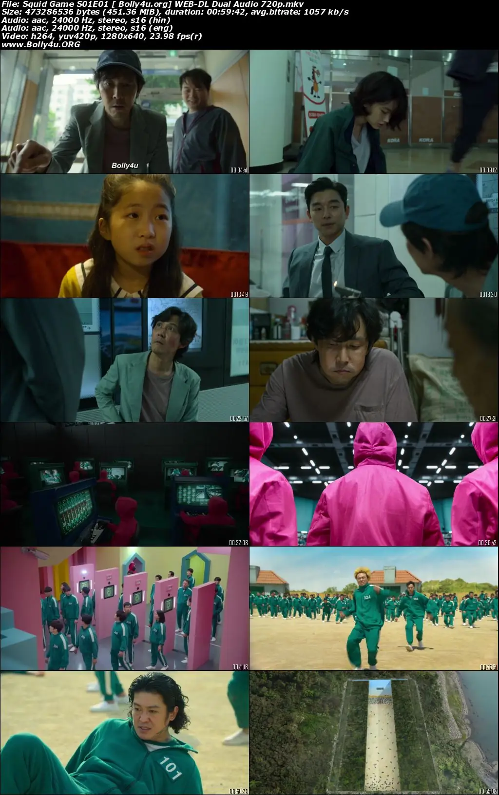 Squid Game 2021 WEB-DL 3.6GB Hindi Dual Audio S01 Download 720p
