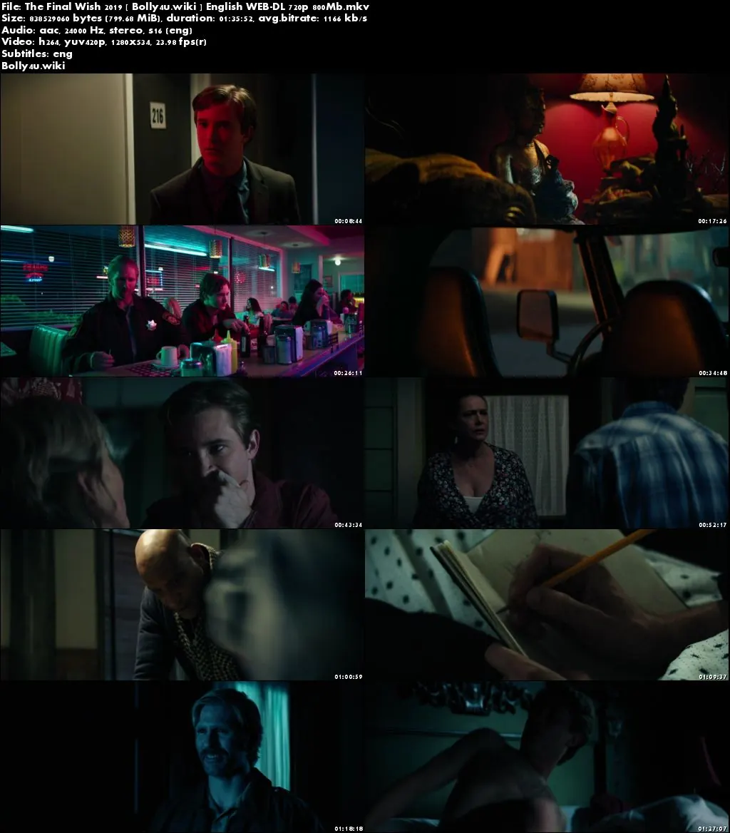 The Final Wish 2019 WEB-DL 800Mb English 720p ESub Download