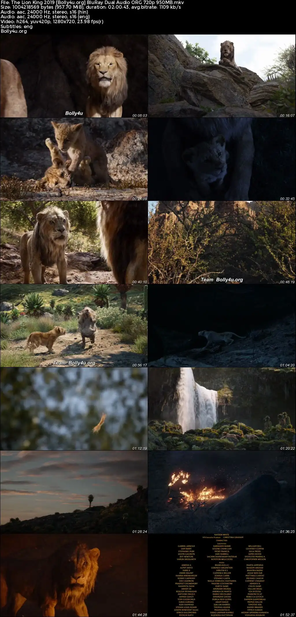 The Lion King 2019 BluRay Hindi Dual Audio ORG Full Movie Download 1080p  720p  480p