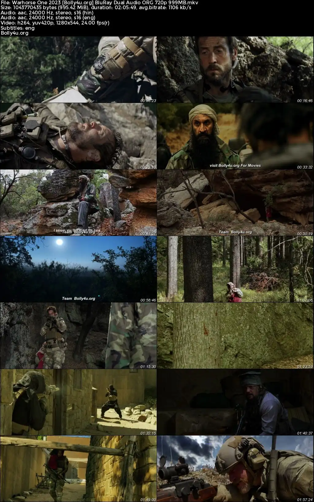 Warhorse One 2023 BluRay Hindi Dual Audio ORG Full Movie Download 1080p  720p  480p