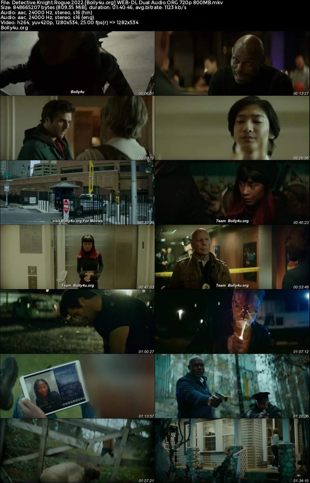 Detective Knight Rogue 2022 WEB-DL Hindi Dual Audio ORG Full Movie Download 1080p  720p  480p
