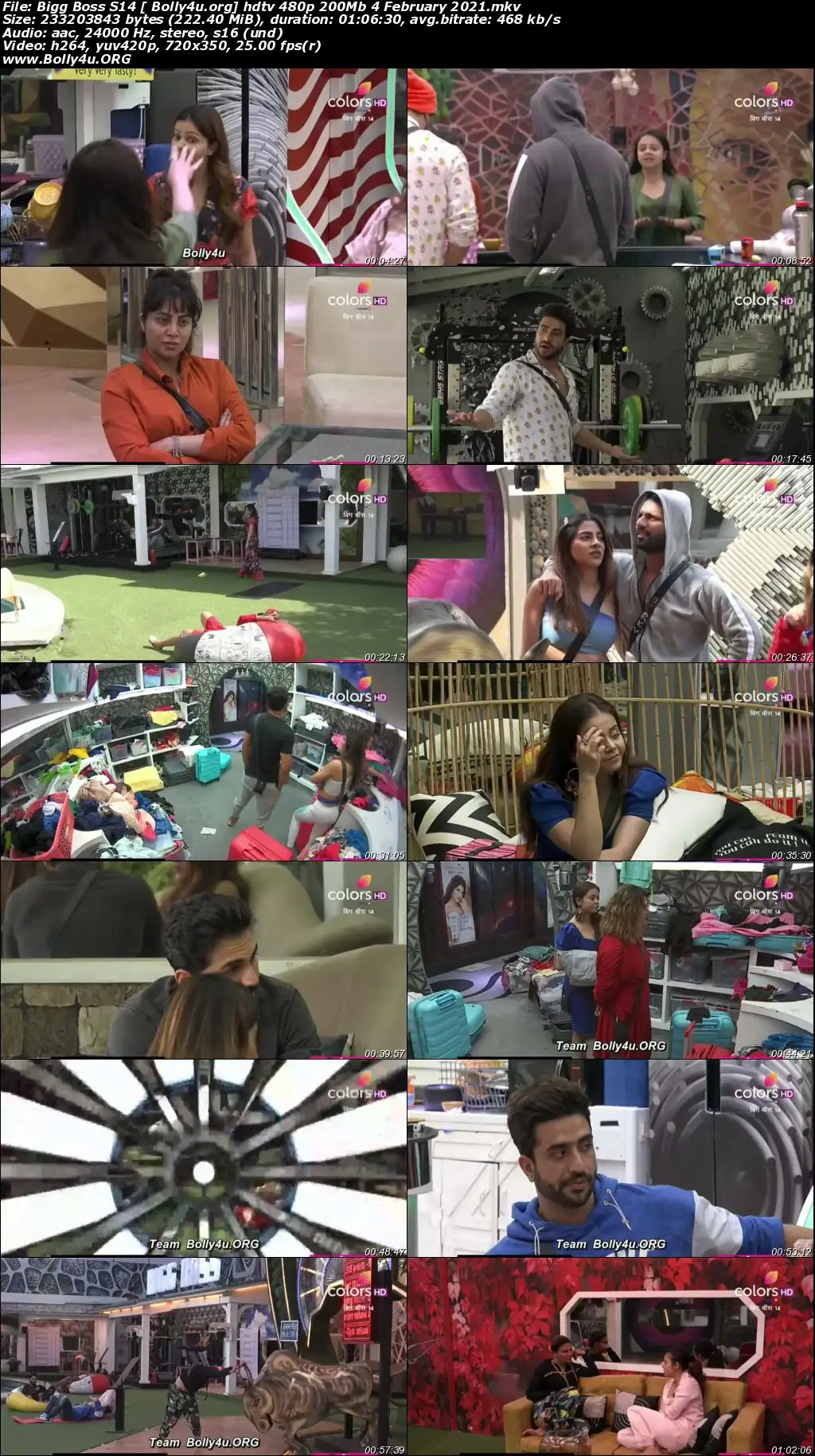 Bigg Boss S14 HDTV 480p 200Mb 04 February 2021 Download