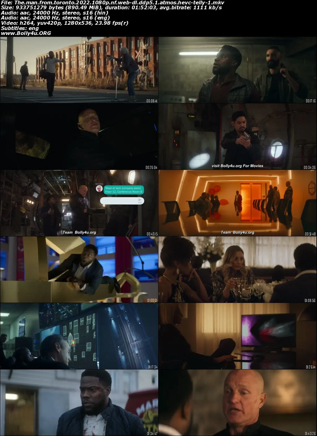 The Man From Toronto 2022 WEB-DL Hindi Dual Audio Full Movie Download