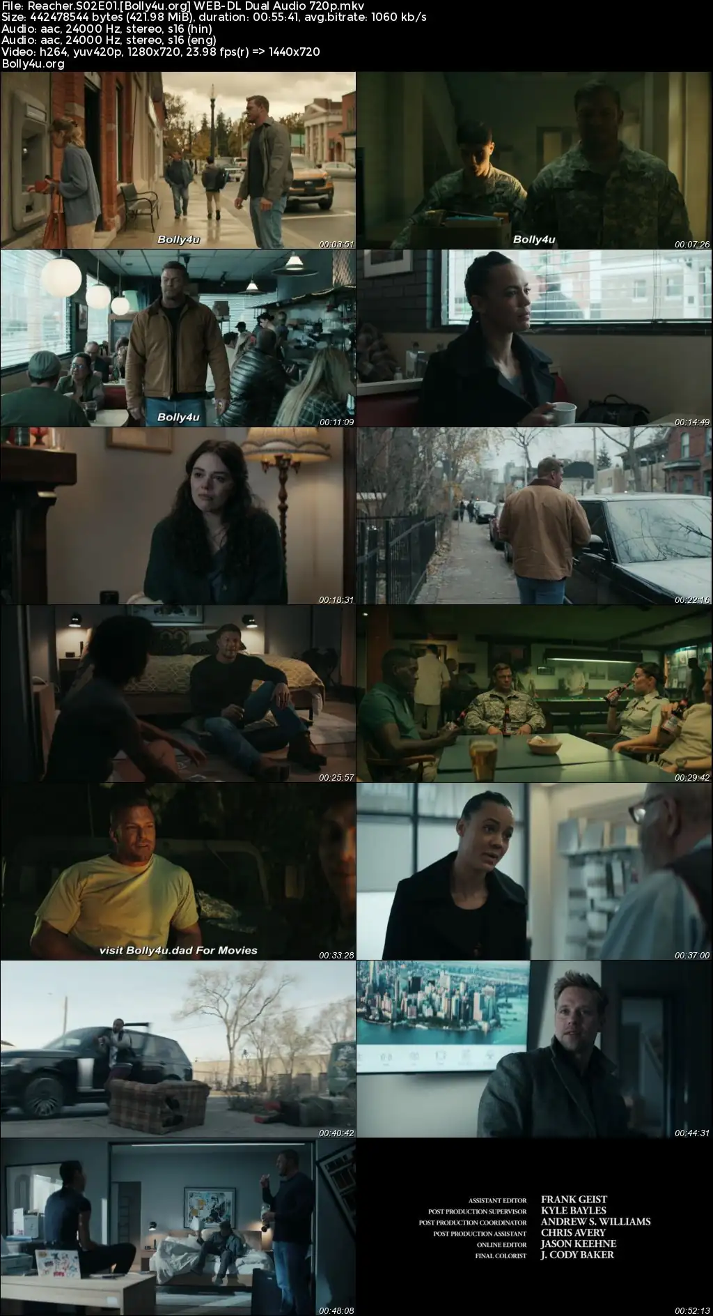 Reacher 2023 WEB-DL Hindi Dual Audio ORG S02 Complete Download 720p