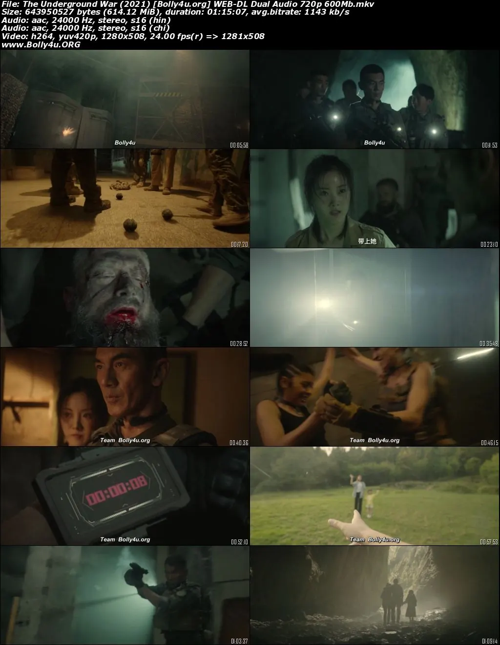 The Underground War 2021 WEB-DL Hindi Dual Audio Full Movie Download