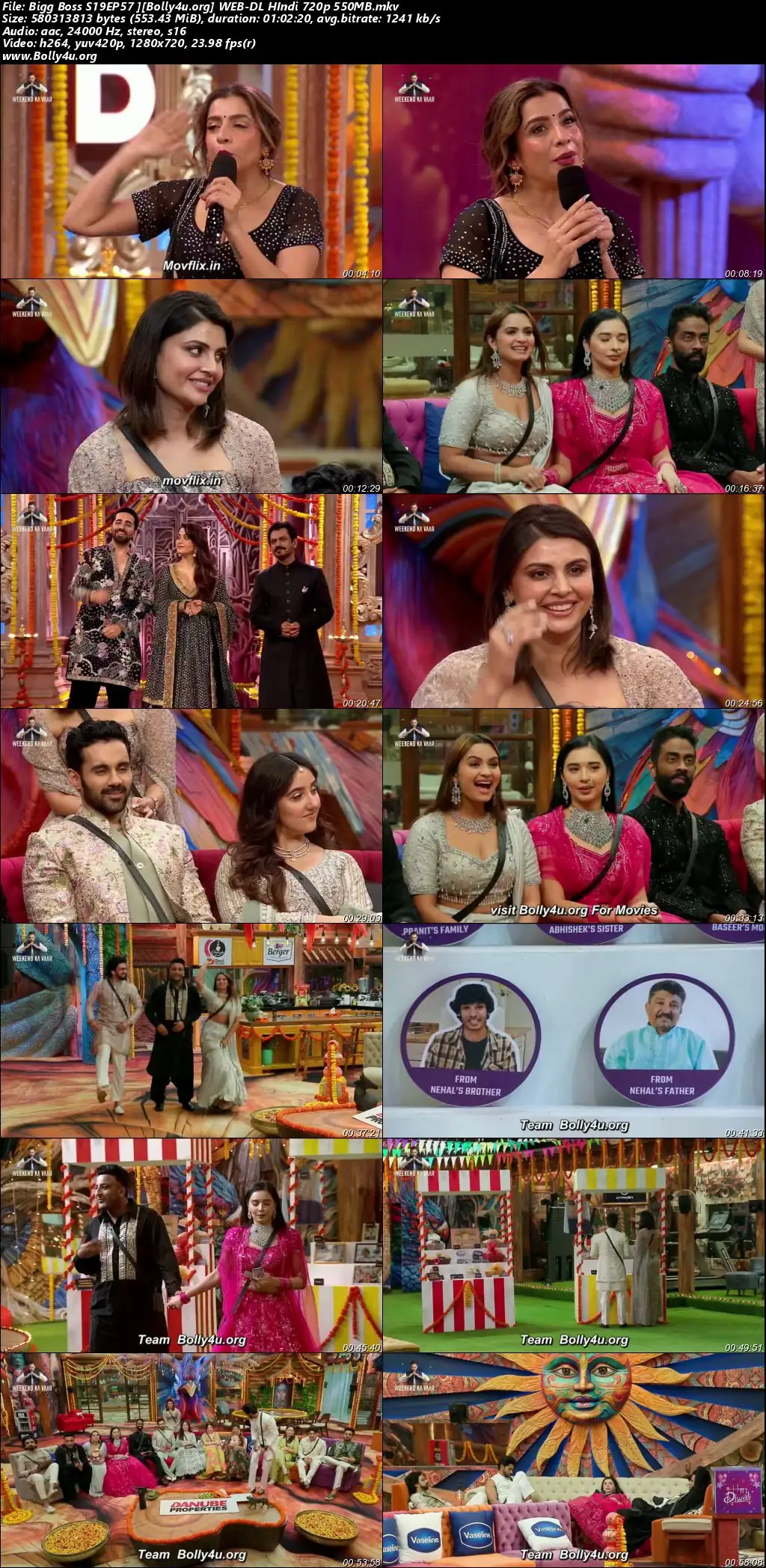 Bigg Boss 2025 WEB-DL Hindi S19EP57 Download 720p  480p
