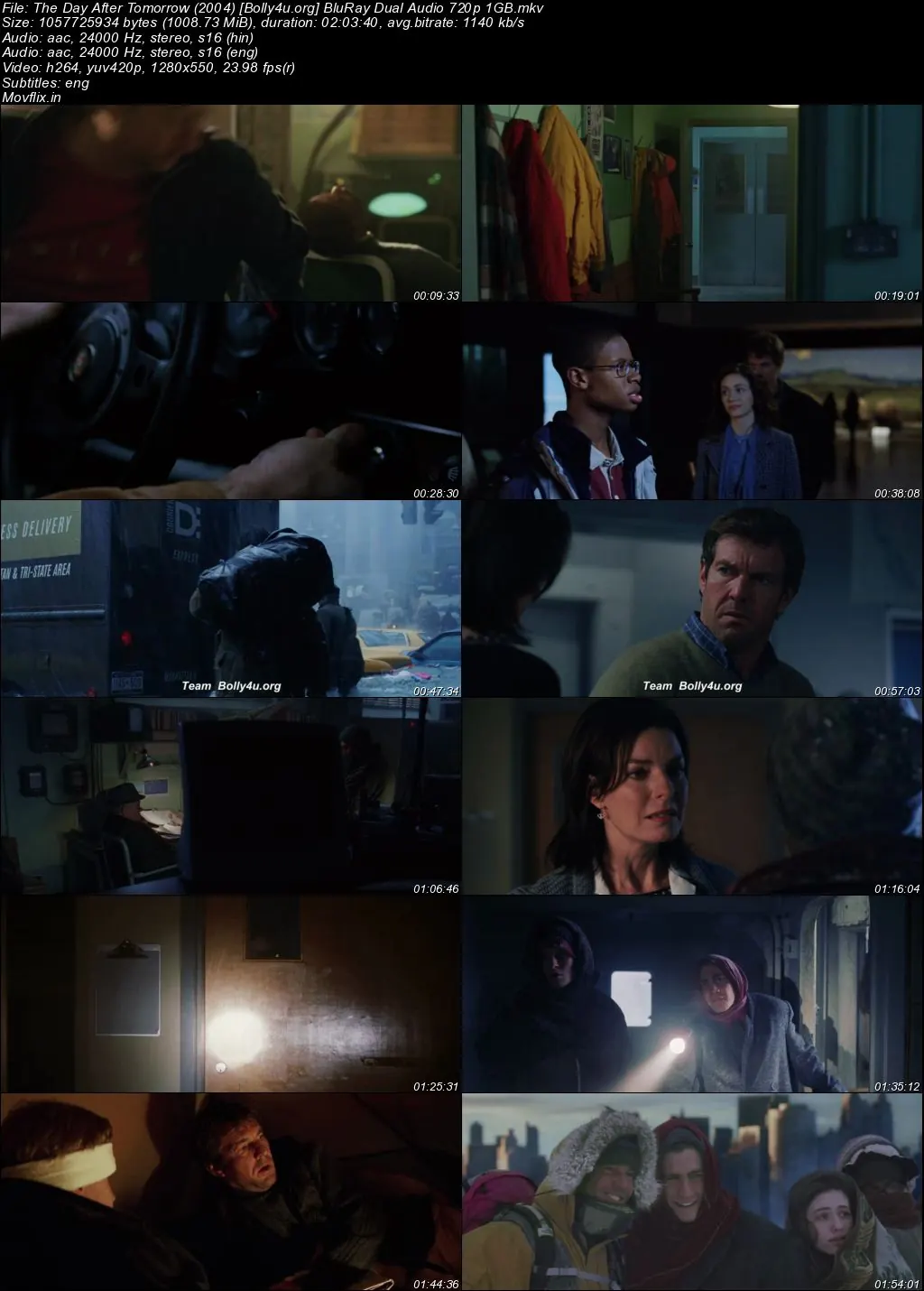 The Day After Tomorrow 2004 BluRay Hindi Dual Audio ORG Full Movie Download 1080p  720p  480p
