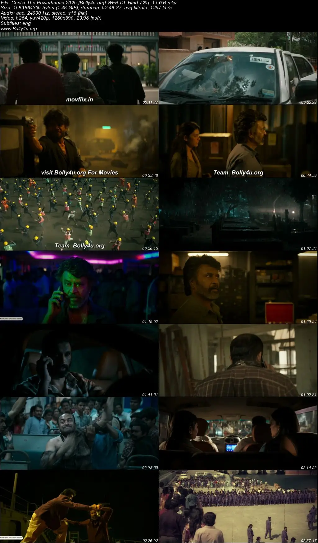 Coolie 2025 WEB-DL Hindi Full Movie Download 1080p  720p  480p