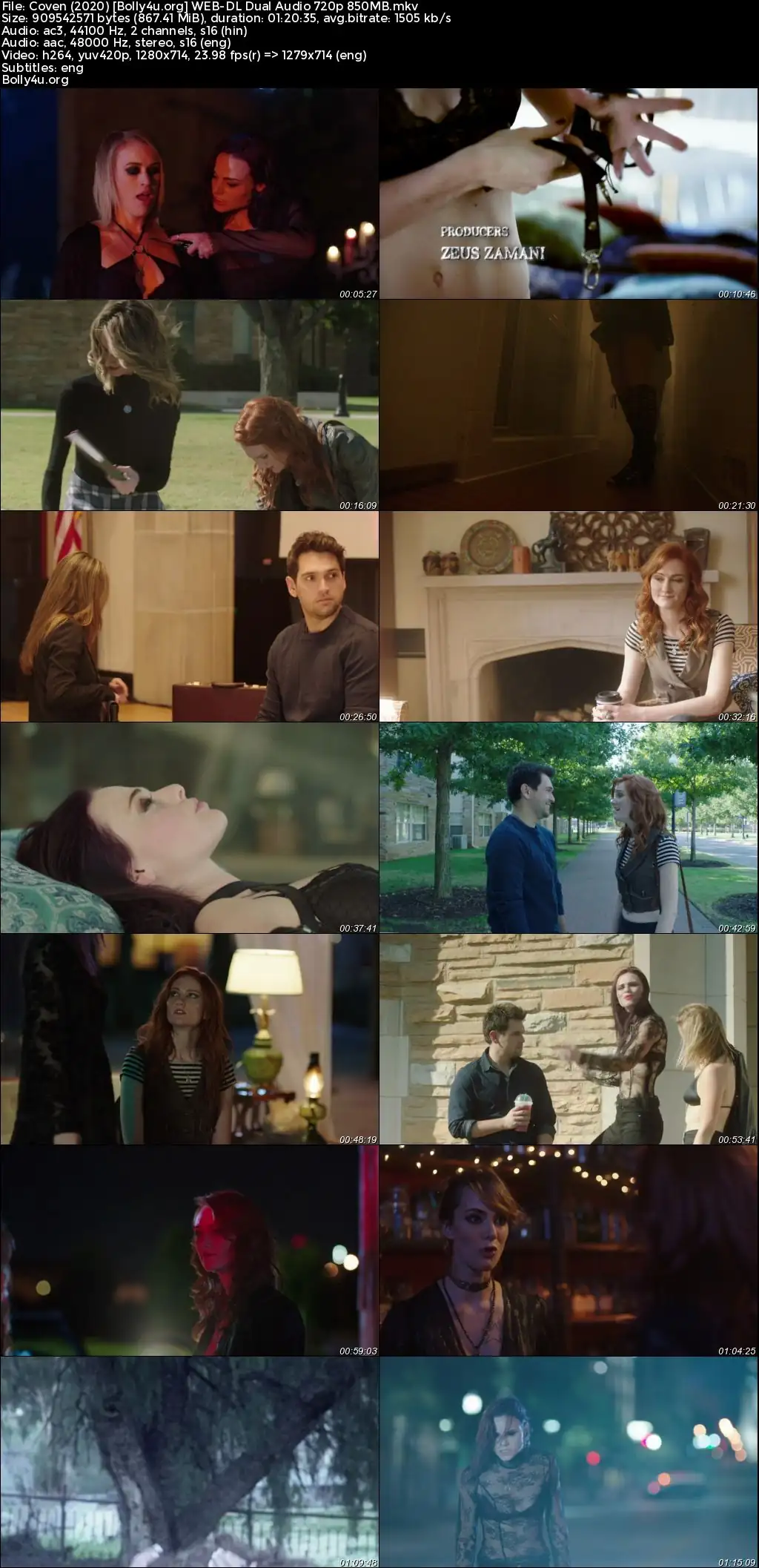 Coven 2020 WEB-DL Hindi Dual Audio Full Movie Download 720p  480p